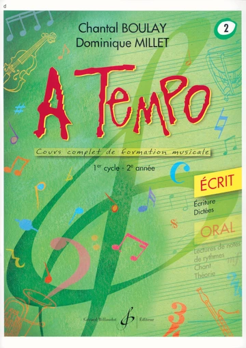 A tempo : écrit. Volume 2 Visuel